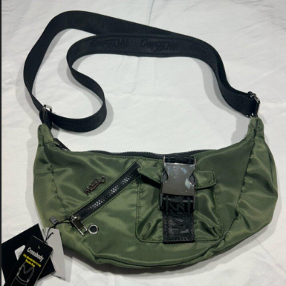 Brand New Mossino Olive Green Sling Bag